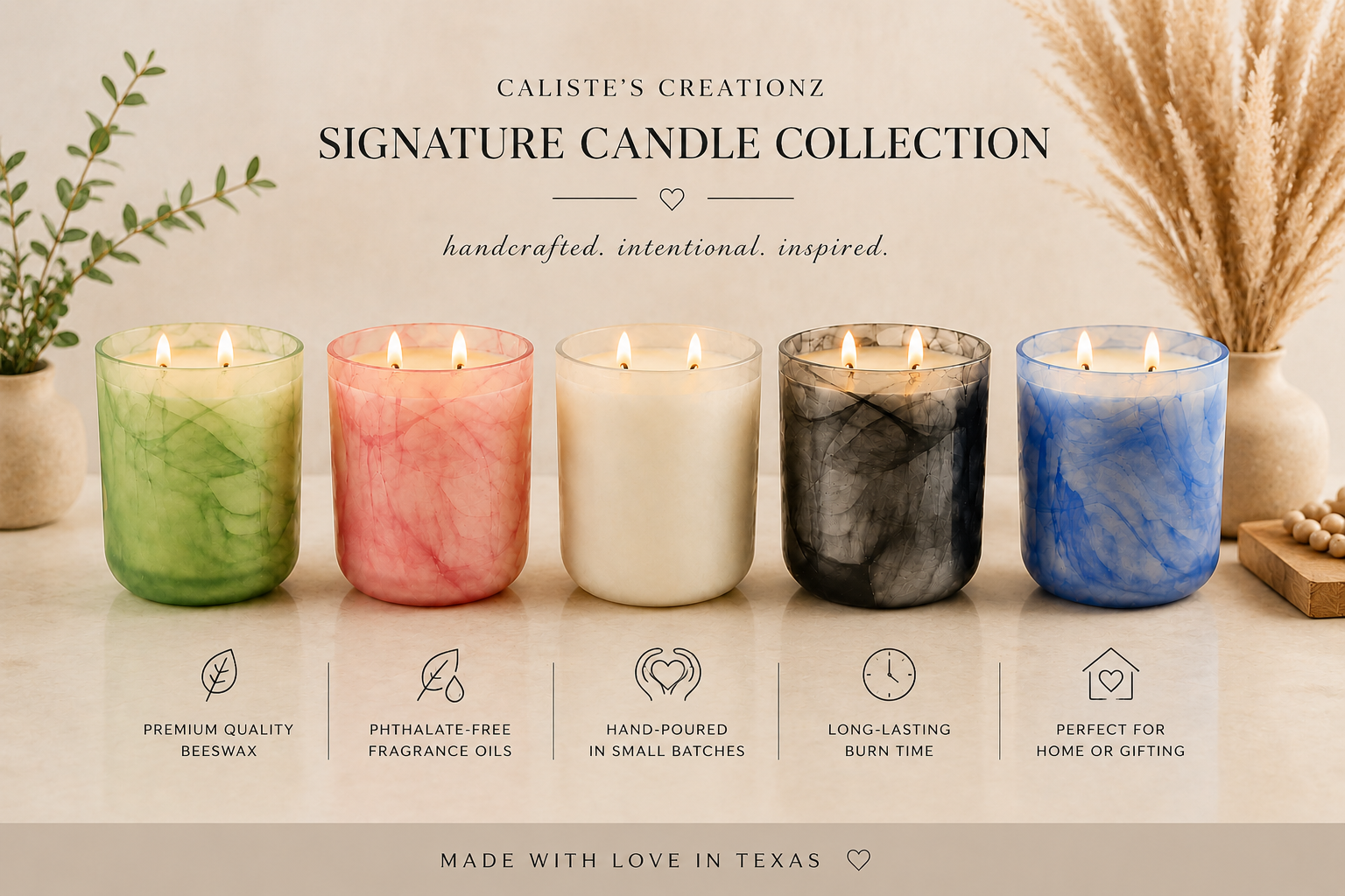 Caliste's Creationz Signature Candles