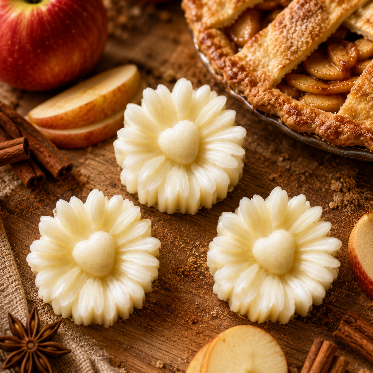 Fall-Inspired Scented Beeswax Wax Melts  | Phthalate-Free Fragrance| 3-PK