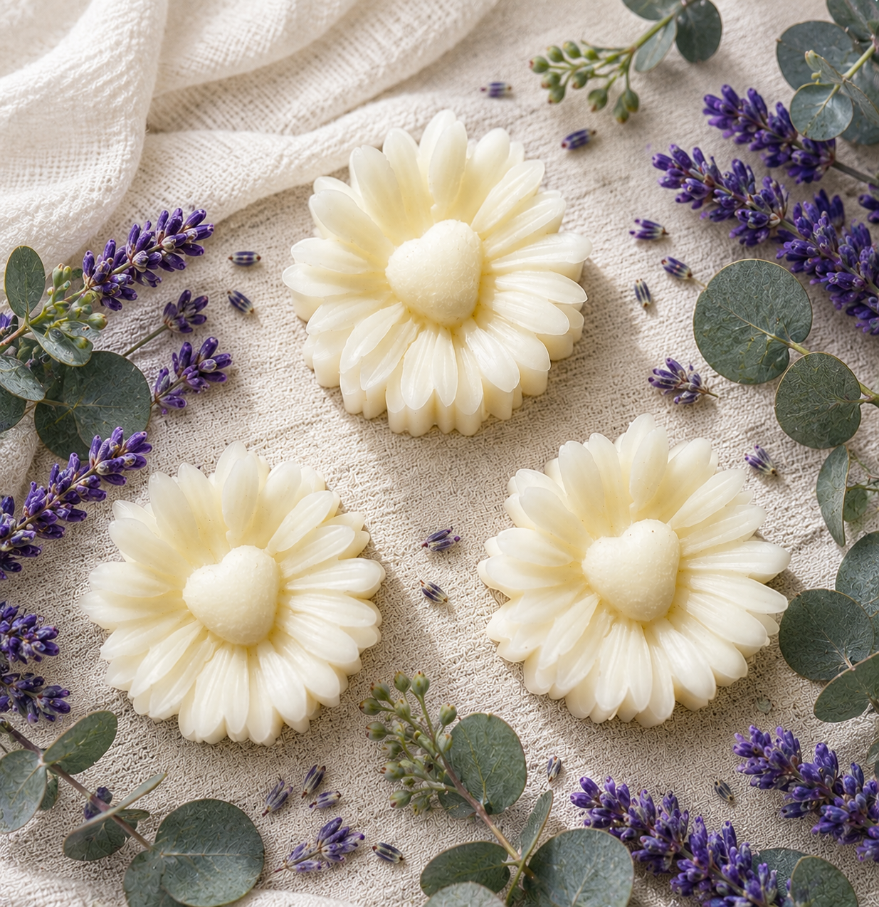 Daisy Beeswax Wax Melts  | Phthalate-Free Fragrance| 3-PK